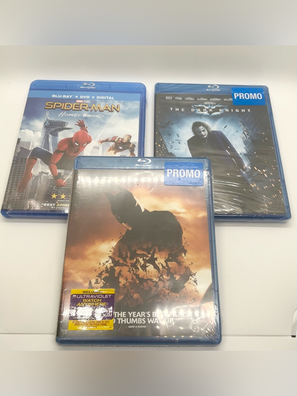 3 Blu Ray Lot New Sealed Super Hero Action Films Marvel & DC